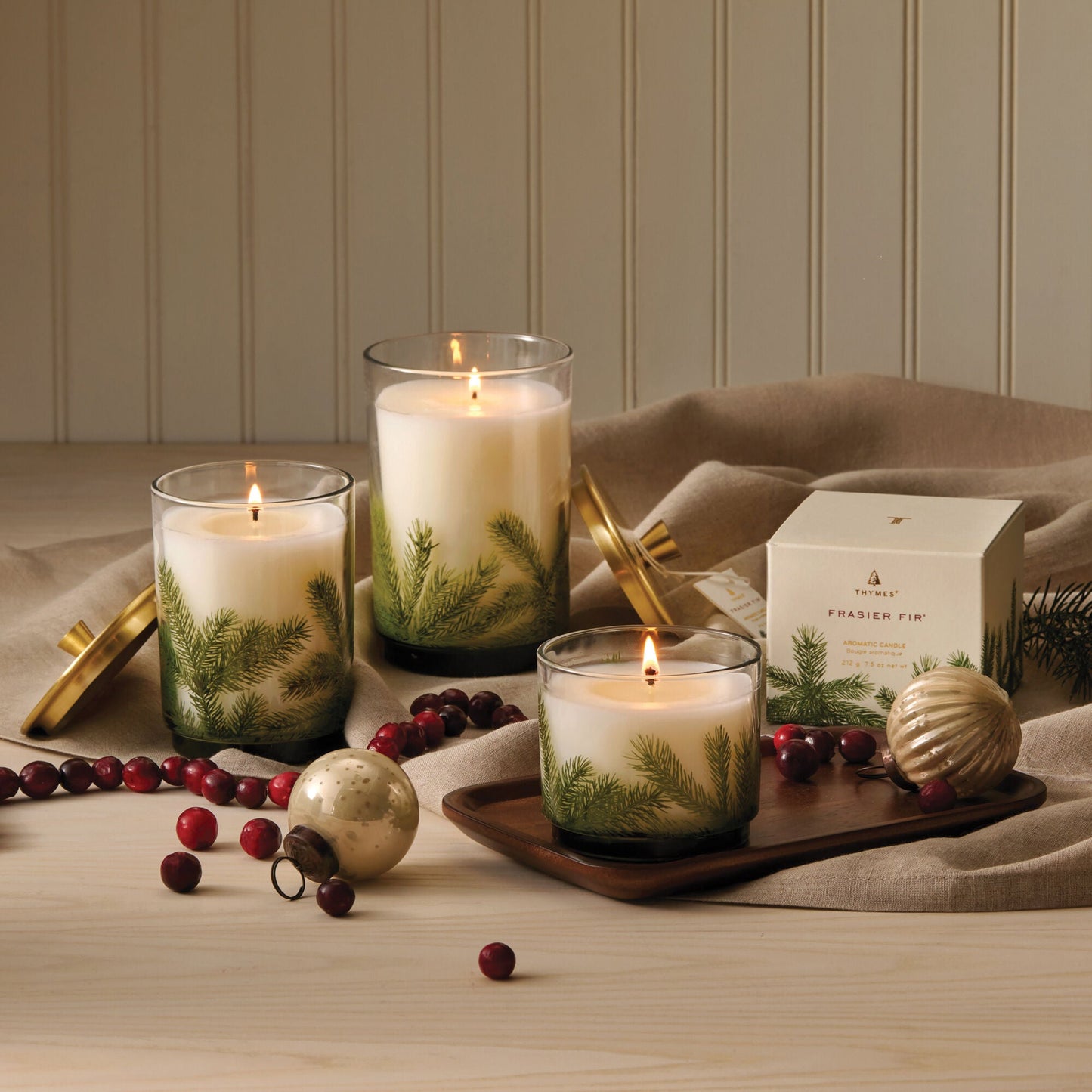 Frasier Fir® Heritage Large Pine Needle Luminary