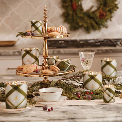 Frasier Fir® Frosted Plaid Medium Candle