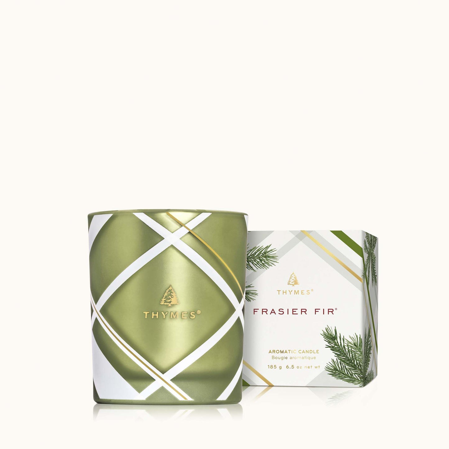 Frasier Fir® Frosted Plaid 6.5 oz Poured Candle