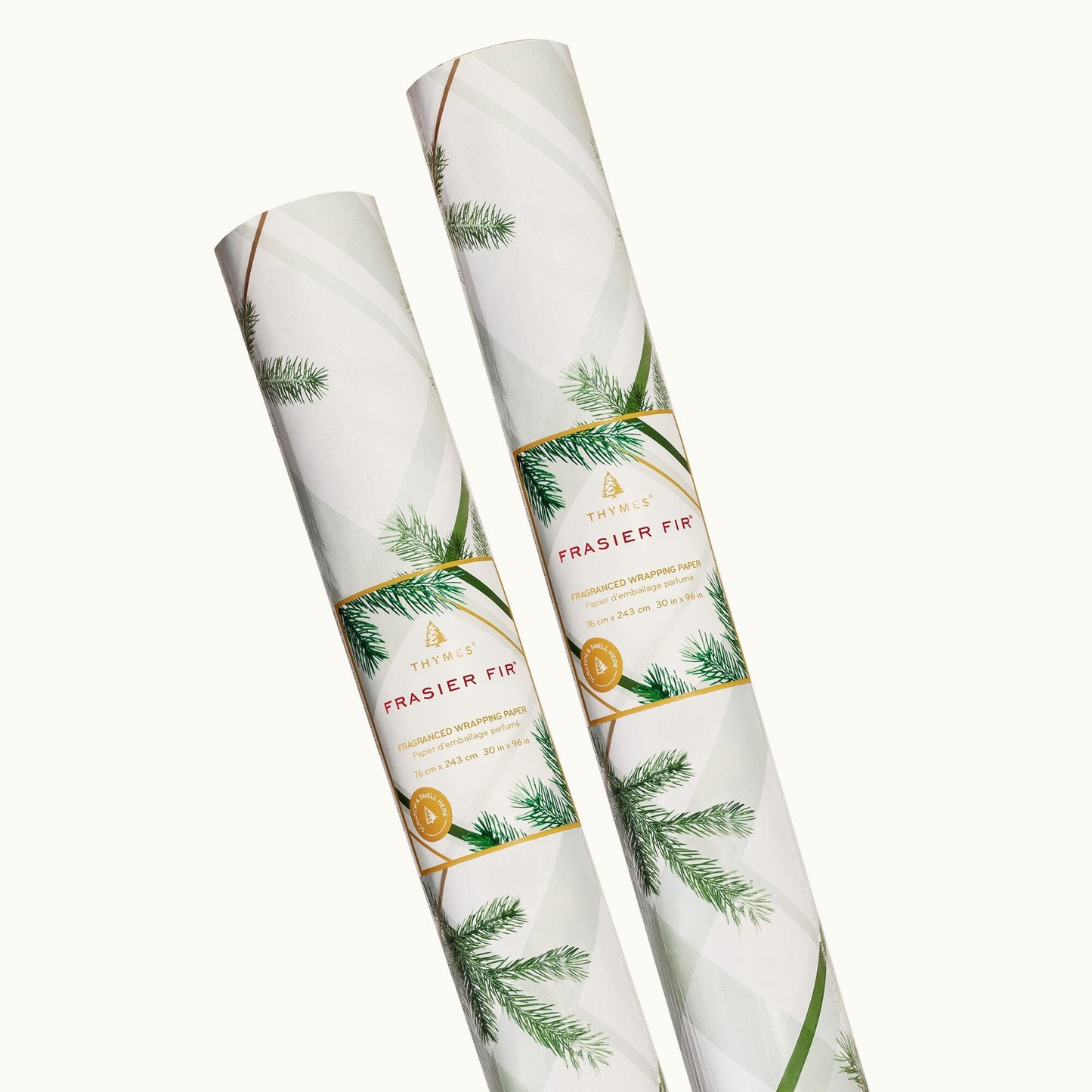 Frasier Fir® Frosted Plaid Wrapping Paper, 2 Pack